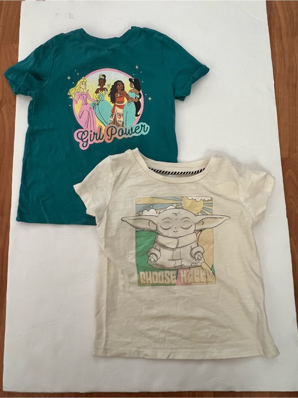 4T Disney / Star War toddler girl T-shirt tee Bundle of 2 NWOT